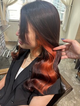 アクロ あべの店(ACRO) イヤリングカラー【オレンジ】