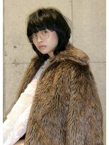 ミース(MIES) ミディアムロブ/ボブ/ウルフボブ/難波