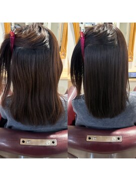 トムヘアーデザイン 楠葉店(TOM HAIR DESIGN) 艶髪/艶髪ストレート/髪質改善ストレート/縮毛矯正