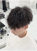 ツイストスパイラルパーマ×マッシュ×black【広島】