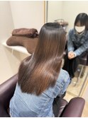 カラーと縮毛矯正を同時に！