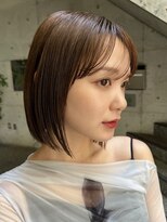 メゾンアクア 表参道(Maison ACQUA)&nbsp;切りっぱなしボブナチュラルボブミディアム前髪縮毛矯正表参道