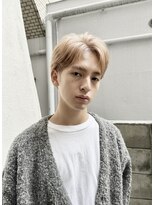 プランツヘアー リバースセンターパート コンマバング メンズショート博多美容室