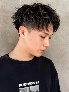 ソウル 福山駅前店(SOUL.) 刈り上げ ツーブロック 20代 メンズショート 波巻きパーマ