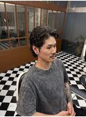 リバースセンターパートニュアンスパーマニュアンスウルフダウR