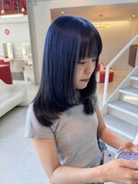 ゴットイズム(GOTTO ISM)&nbsp;岡崎レイヤーカット×ネイビーアンブレラカラー