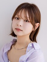 ラフ フロム ガーデン(Laf from GARDEN)&nbsp;ボブ/20代30代におすすめ/縮毛矯正/ミルクブラウン/前髪カット