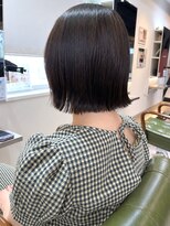 ノッポサン(Noppo3)&nbsp;髪質改善 艶髪ボブ ミニボブ 暗髪カラー アッシュブラック