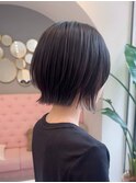 @morii_sandボブウルフ/黒髪/髪質改善/小顔/縮毛矯正/大阪梅田