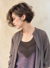 ヘアーリゾートガーデン 南林間店(Hair Resort Garden)&nbsp;ブリーチ未満ハイライト×ニュアンスパーマ