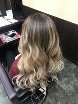 ヒスヘアー クリエイティブスペース(hys hair creative space by lauto)&nbsp;スーパーブロンドバレイヤージュカラー