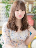 くせ毛風ふんわり小顔セミディa川口10代20代30代
