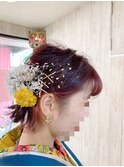 卒業式袴　ヘアセット