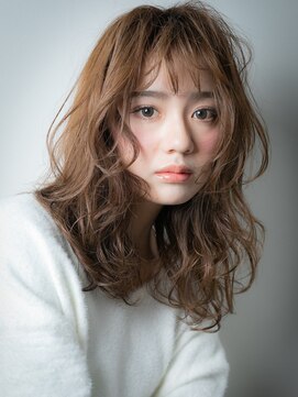 カバーヘア 上尾西口店(COVER HAIR) ニュアンスカラーくせ毛風小顔大人フェミニンw上尾20代30代40代