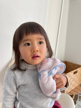 シークレットベースエヌ(Secret Base N) キッズカット/前髪/眉上/ラウンドバング/かわいい/女の子カット