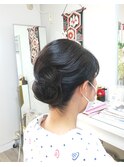 新郎新婦の母に!品のあるショートヘアーアップ(夜会/シニヨン)