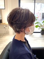 ラッキーヘア 加古川(Lucky Hair)&nbsp;エレガントくびれショート×白髪ぼかしハイライト【カドワキ】