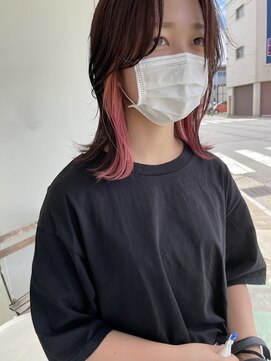 ナイーブヘアデザイン(NAiVE HAIR DESIGN) 【NAiVE hair】ピンクインナーカラー