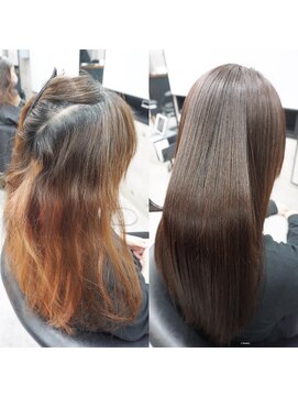 ヘアテリア リュウ 大塚(hair teria ryu) 縮毛矯正/髪質改善/艶髪ストレート/艶カラー