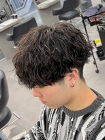 オーバルバイアピッシュ(OVARL by apish)&nbsp;縦落ちツイストスパイラルメンズパーマ波巻き