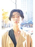 20代30代40代ハンサムショート・黒髪ニュアンスパーマスタイル