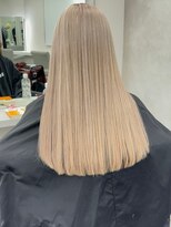 ベレーザ 渋谷(BELEZA)&nbsp;8327渋谷ブロンドホワイトアッシュ髪質改善ストレート韓国ヘア