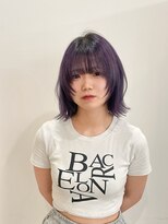 サクラ オモテサンドウ(SAKURA) ウルフボブ×ディープラベンダー◎表参道