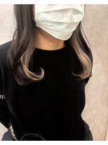 ラボヌールヘアー 宇都宮店(La Bonheur hair)&nbsp;イヤリングカラー×ホワイトベージュ