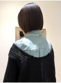 【吉田江梨】切りっぱなしボブカット顔周りショート透明感