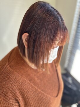 美容室 ルアル 市原市八幡宿店(Luar) オレンジ時々レッド。