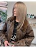 シルクストレート+カット+シルクカラー☆ブリーチ毛に縮毛矯正