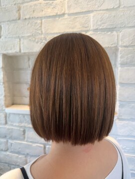 エヌアンドエー 春日部東口店(hair shop N&A) 光をまとう◎うる艶ブラウン/髪質改善/艶感/ボブ