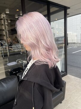 髪屋 紬 ラベンダー/ラベンダーカラー/ダブルカラー/ブリーチ/韓国