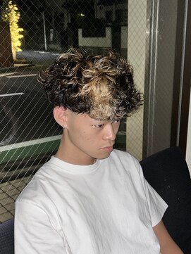 スウェル 千葉店(Swell) シャドウパーマ×デザインブリーチ