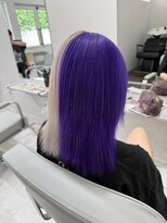 ワンズクロエ 原宿店(ONE's Chloe)&nbsp;くびれヘアアプリコットオレンジハイライトカラーくすみベージュ
