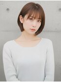 顎ラインボブ/前髪あり