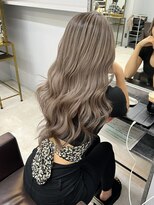 オズ 郡山駅前店(OZ) ケアブリーチベージュで柔らか質感ダブルカラーパープルで透明感