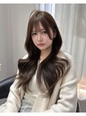 【杉本大地】韓国ヘア/レイヤーカット/くびれ巻き/ブラウン