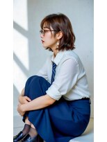 コートフィールエー(CO_T feel.a)&nbsp;【仙台】忙しい朝も決まる。首元スッキリ外ハネボブ×艶カラー
