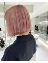 レイズ 国分寺店(RAYS)&nbsp;ピンクベージュ・ミニボブ・２ブリーチ[国分寺]