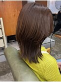 ハッシュカット×グレージュ