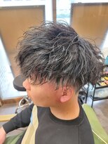 メンズ レオ 南森町店(men's LEO) 「緩めツイストスパイラル×スキンフェード」