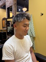 バーニーズ(BARNEYS)&nbsp;Twist Perm × White mesh