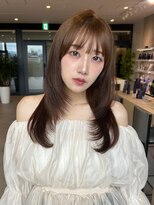 クレム 博多駅店(ChLem)&nbsp;レイヤー　レイヤーカット　顔まわり　ベージュカラー　髪質改善