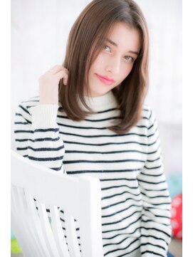 ミック ヘアアンドビューティー 大山店(miq  Hair&Beauty) センターパートが大人かわいい☆好感ストレート