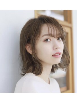 スミカ(sumika) シースルーバングと抜け感あるボブパーマ