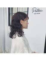 ポルカドット(polka.)&nbsp;カーリーロング●