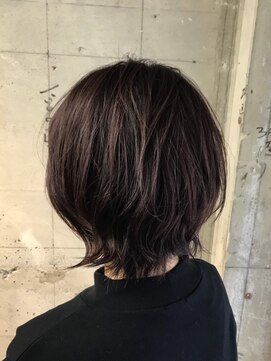 オッソ(OSSO) ミディアムブラック_ウォーターフォール毛先パーマ