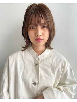 トレス(TRESS) Aラインボブ/20代30代/前髪イメチェン/マロンベージュ/外ハネ