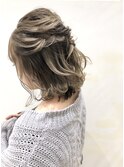 卒業式　成人式　結婚式　ヘアセット　ハーフアップ☆